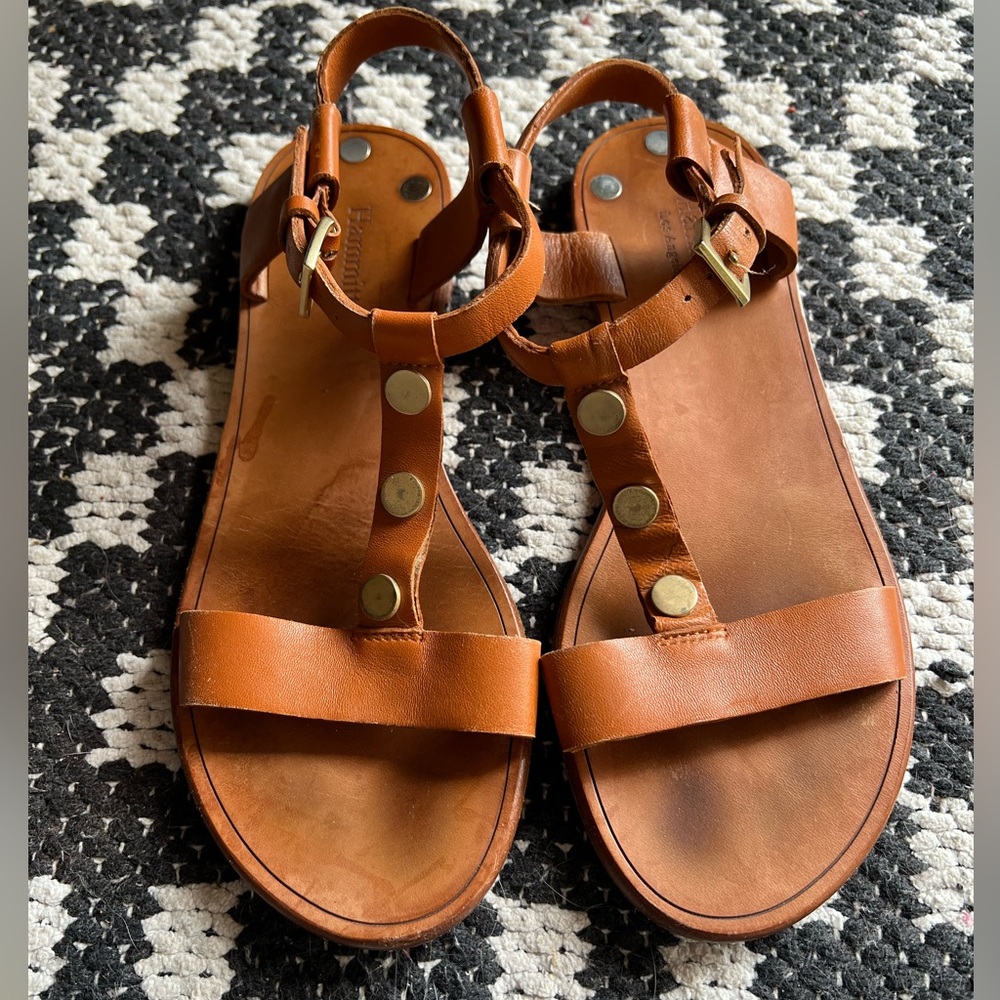 Hammitt Brown Leather Sandals